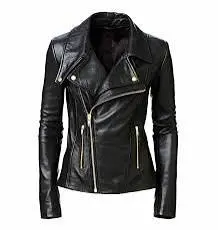 Chaqueta mujer - cuero sintetico
